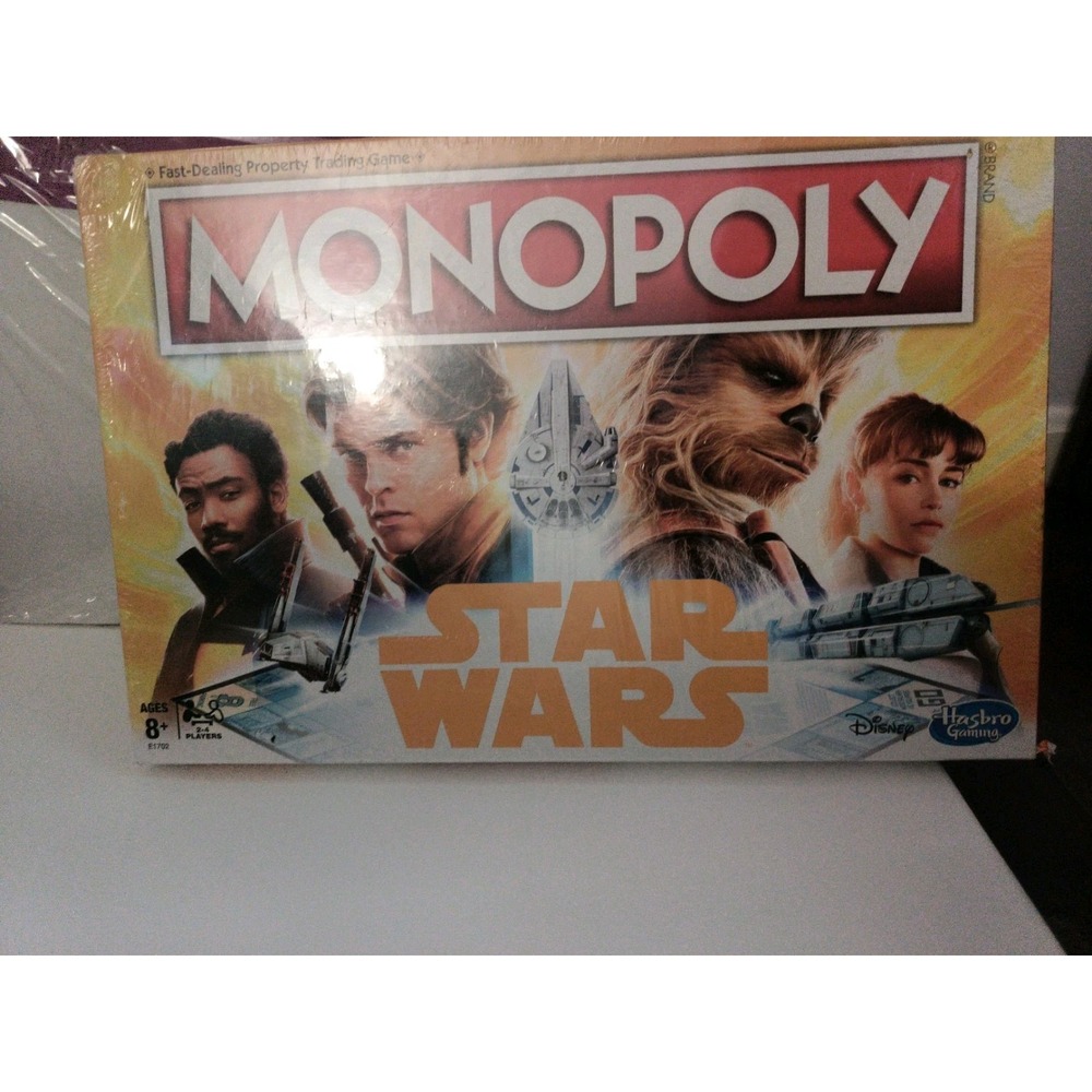 2017 Disney Hasbro Star Wars Monopoly Board Game Han Solo Edition - new, sealed